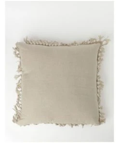 Australian House & Garden Moreton Tassle Linen Square Cushion Natural