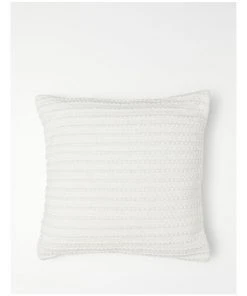 Australian House & Garden Torba Woven Cotton Cushion White