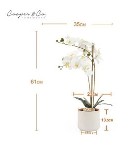 Cooper & Co 61cm Orchid Potted Artificial Plant -The Shine Nook Sales Store 799372450 3 720x928