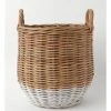 Milkshake White Dipped Rattan Basket