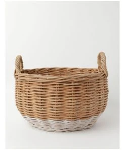 Milkshake White Dipped Rattan Basket -The Shine Nook Sales Store 800139970 1 720x928