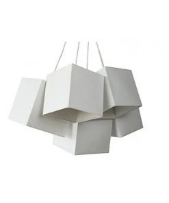 Innovatec Loria White White Square Cluster Pendant Lights
