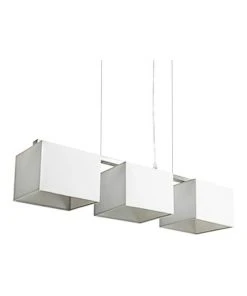 Innovatec Godwin White White Square Trio Pendant Lights