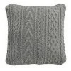 Innovatec Sakura Light Grey Cable Knit Cushion