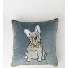 Beau & Bonnie Frenchie Dog Cushion Navy