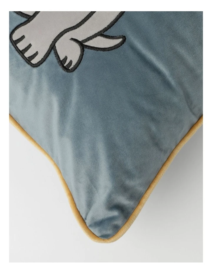 Beau & Bonnie Frenchie Dog Cushion Navy 2 Beau & Bonnie Frenchie Dog Cushion Navy - Image 2