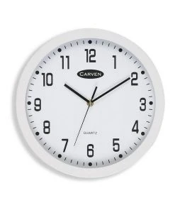 Carven 30cm Round White Wall Clock