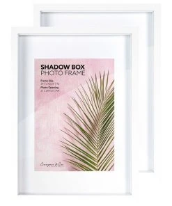 Cooper & Co Set of 2 A3 mat to A4 White Shadow Box Wooden Photo Frame 6 Cooper & Co Set of 2 A3 mat to A4 White Shadow Box Wooden Photo Frame -The Shine Nook Sales Store 803747710 3 720x928