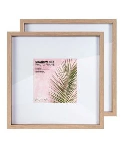 Cooper & Co Set of 2 40x40cm mat to 20x20cm Set of 2 Oak Shadow Box Wooden Photo Frame 6 Cooper & Co Set of 2 40x40cm mat to 20x20cm Set of 2 Oak Shadow Box Wooden Photo Frame -The Shine Nook Sales Store 803748070 3 720x928