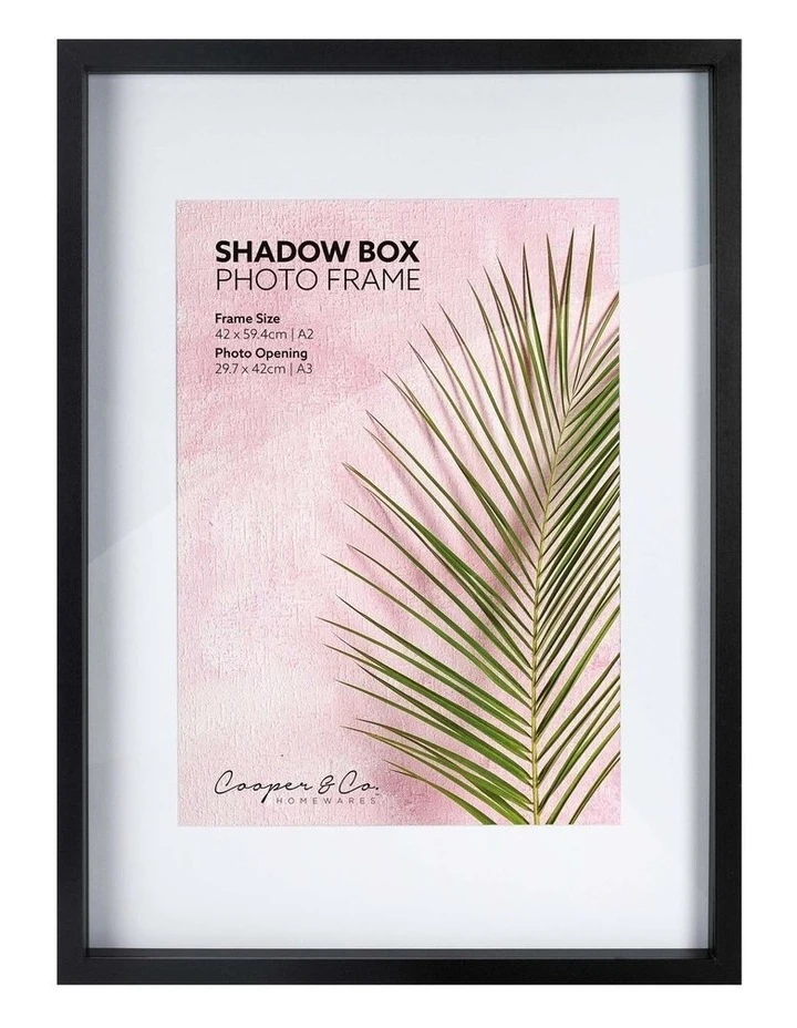 Cooper & Co A2 mat to A3 Black Black Shadow Box Wooden Photo Frame 1 Cooper & Co A2 mat to A3 Black Black Shadow Box Wooden Photo Frame