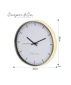 Cooper & Co 30cm Gold Nelson Silent Movement Round Wall Clock 13 Cooper & Co 30cm Gold Nelson Silent Movement Round Wall Clock -The Shine Nook Sales Store 803749330 7 720x928