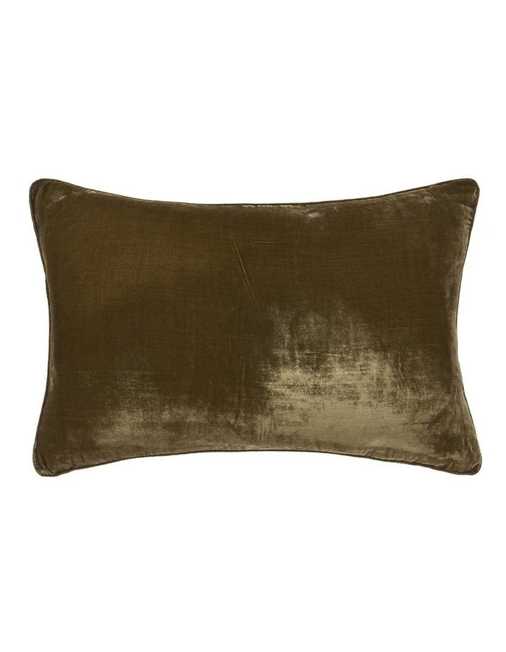 Linen House Yasmeen Rectangle Cushion Khaki 1 Linen House Yasmeen Rectangle Cushion Khaki