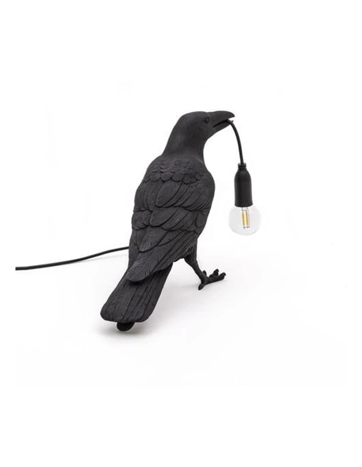 Seletti Bird Lamp Standing - Black 4 Seletti Bird Lamp Standing - Black - Image 4