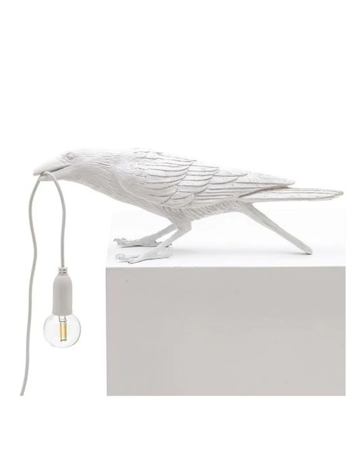 Seletti Bird Lamp Playing - White 2 Seletti Bird Lamp Playing - White - Image 2