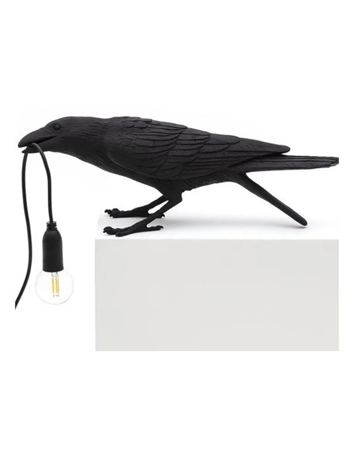 Seletti Bird Lamp Playing - Black 4 Seletti Bird Lamp Playing - Black - Image 4