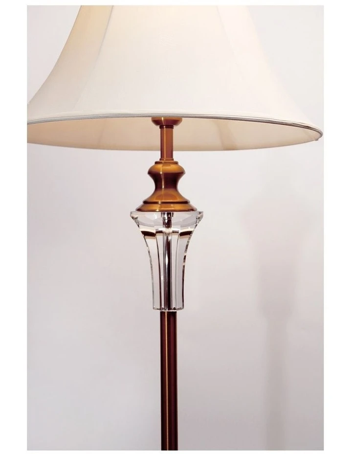 Lexi Lighting Vienna Crystal Brass Floor Lamp 3 Lexi Lighting Vienna Crystal Brass Floor Lamp - Image 3