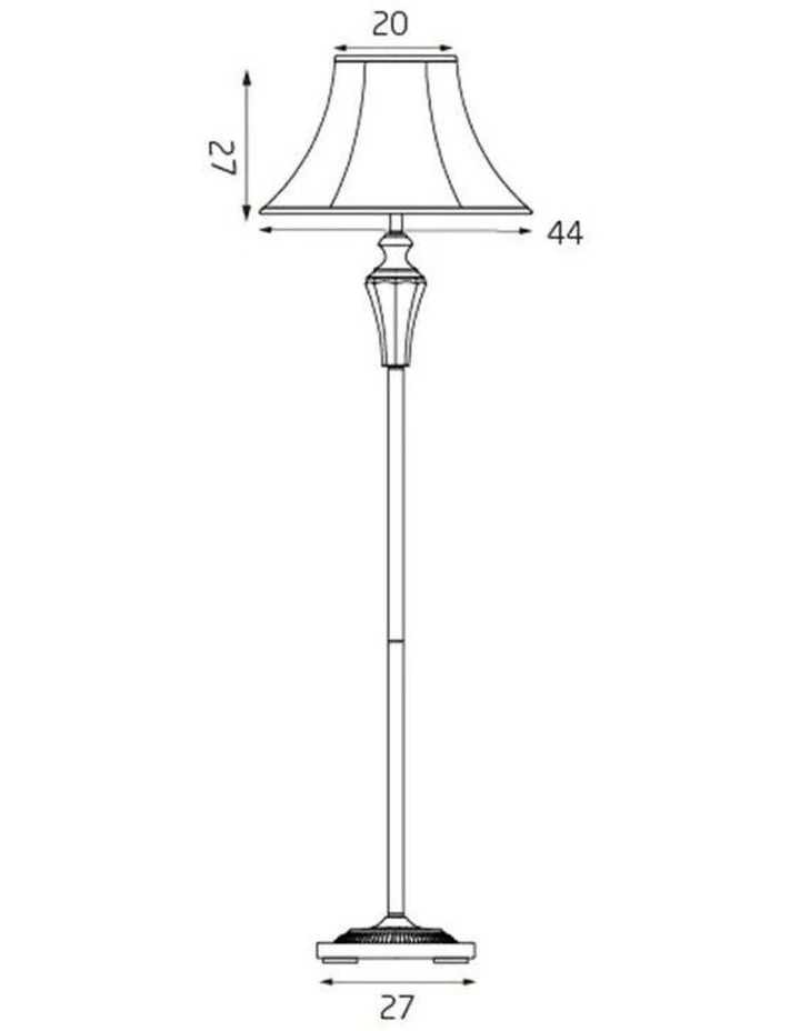 Lexi Lighting Vienna Crystal Brass Floor Lamp 7 Lexi Lighting Vienna Crystal Brass Floor Lamp - Image 7