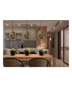 Lexi Lighting Moravian Glass Oval Pendant Light Chrome -The Shine Nook Sales Store 807543640 3 720x928