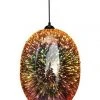 Lexi Lighting Moravian Glass Oval Pendant Light Copper