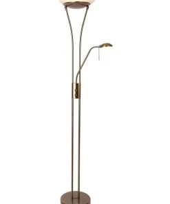Lexi Lighting Frisco Mother & Child LED Floor Lamp Antique Brass
