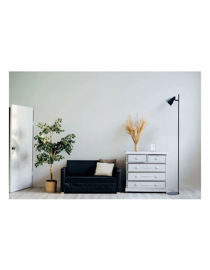 Lexi Lighting Kelvin Black Metal Floor Lamp LED Globe Inculded 2 Lexi Lighting Kelvin Black Metal Floor Lamp LED Globe Inculded - Image 2