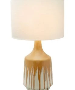 Lexi Lighting Martha Ceramic Table Lamp Yellow