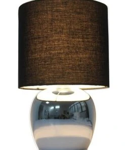 Lexi Lighting Corin Touch Bedside Table Lamp Black