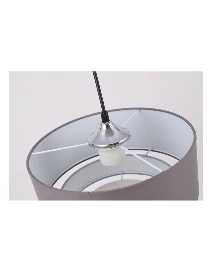 Lexi Lighting Isabelle 1LT Pendant Grey 3 Lexi Lighting Isabelle 1LT Pendant Grey - Image 3