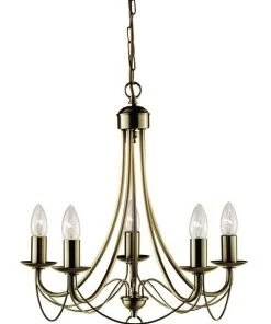 Lexi Lighting Zanzibar Chandelier Light Antique Brass