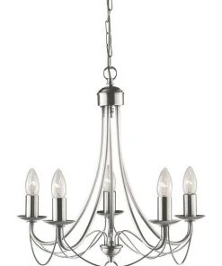 Lexi Lighting Zanzibar Chandelier Light Stain Chrome