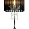 Lexi Lighting Paris Crystal Table Lamp Black