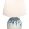 Lexi Lighting Candy Ceramic Table Lamp Blue