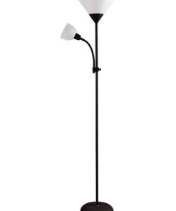Lexi Lighting Georgia Mother and Child Floor Lamp Black