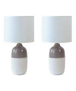 Lexi Lighting Botany Ceramic Table Lamp Set of 2