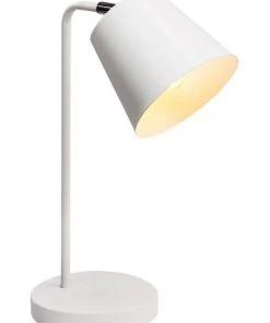 Lexi Lighting Mak Metal Desk Lamp White