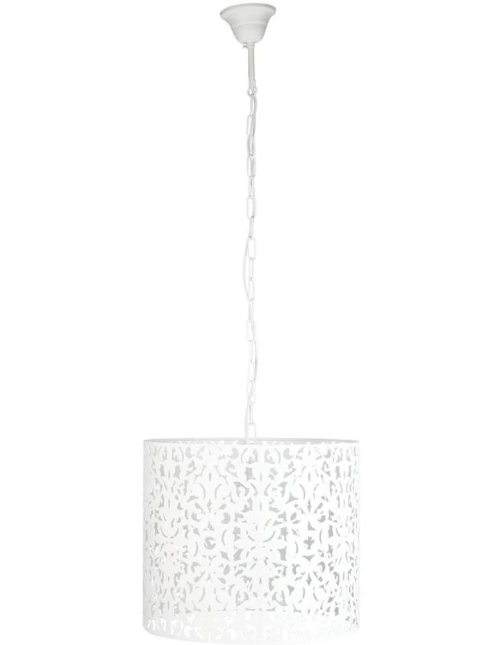 Oriel Lighting Vicky 35cm Pendant Light White 1 Oriel Lighting Vicky 35cm Pendant Light White