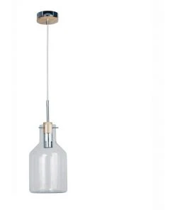 Oriel Lighting 17cm Holbeck Scandinavian Glass Pendant Light
