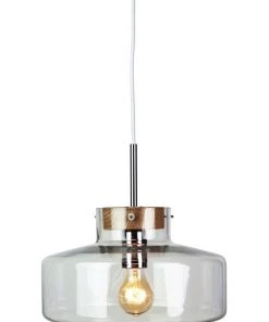 Oriel Lighting 30cm Holbeck Scandinavian Glass Pendant Light