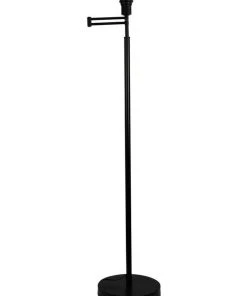 Oriel Lighting Kingston Swing Arm Floor Lamp Base Only Black
