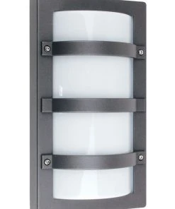Oriel Lighting Trio Exterior Bulkhead Light Graphite