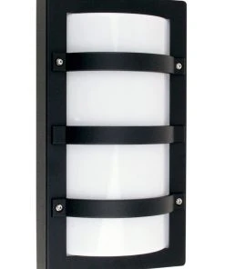 Oriel Lighting Trio Exterior Bulkhead Light Black