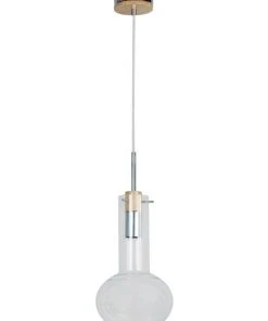 Oriel Lighting 19cm Holbeck Scandinavian Glass Pendant Light