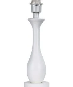 Oriel Lighting Barton Matt Table Lamp Base Only White