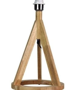 Oriel Lighting Stabb Timber Tripod Table Lamp Base