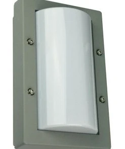 Oriel Lighting Senza Mini Exterior Bulkhead Light Silver