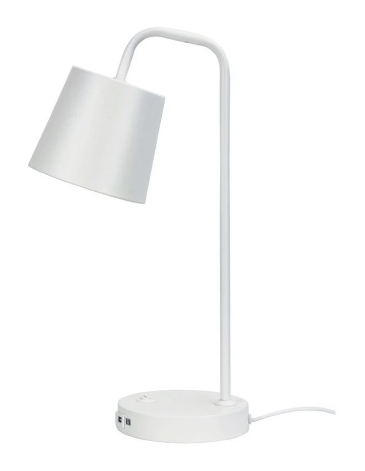 Oriel Lighting Henk Desk Lamp with USB White 1 Oriel Lighting Henk Desk Lamp with USB White