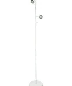 Oriel Lighting Daxam LED Twin Floor Lamp White