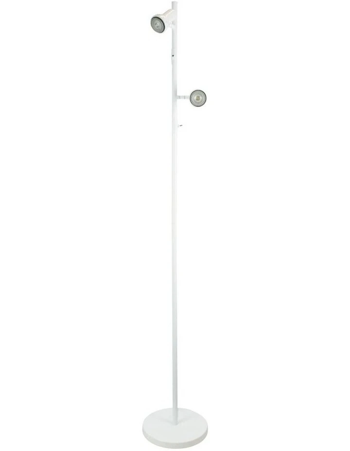 Oriel Lighting Daxam LED Twin Floor Lamp White 1 Oriel Lighting Daxam LED Twin Floor Lamp White