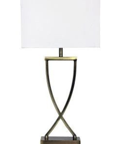 Oriel Lighting Chi Table Lamp Antique Brass