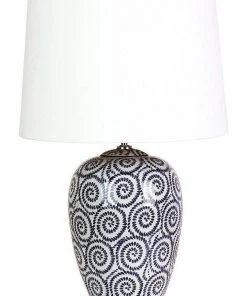 Oriel Lighting Pippi Swirled Complete Table Lamp